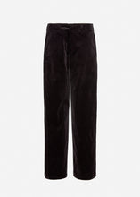 Load image into Gallery viewer, Wide-leg corduroy trousers in brown
