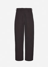 Load image into Gallery viewer, Wide-leg cotton trousers in grey
