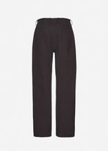 Load image into Gallery viewer, Wide-leg cotton trousers in grey
