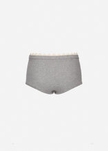 Load image into Gallery viewer, Lace-detail underwear shorts in grey
