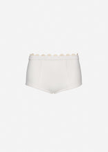 Load image into Gallery viewer, Lace-detail underwear shorts in white
