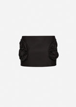 Load image into Gallery viewer, Rose hip mini skirt in black
