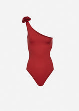 Load image into Gallery viewer, Back cutout swimsuit in red
