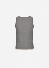 Load image into Gallery viewer, Lace-detail tank top in grey

