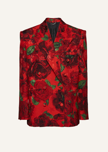AW22 BLAZER 04 RED PRINT