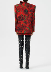 AW22 BLAZER 04 RED PRINT