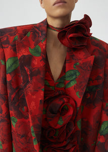 AW22 BLAZER 04 RED PRINT