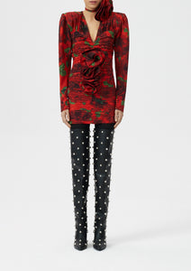 AW22 DRESS 01 RED PRINT