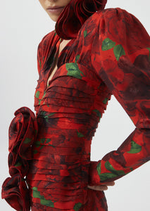 AW22 DRESS 01 RED PRINT