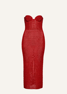 AW22 DRESS 15 RED CROCHET