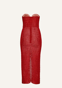 AW22 DRESS 15 RED CROCHET
