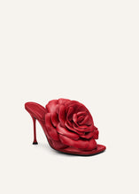 Load image into Gallery viewer, AW22 FLOWER HEEL RED NAPPA
