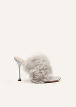 Load image into Gallery viewer, AW22 FUR HEEL PVC FUR GREY
