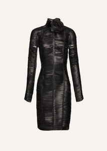 AW22 LEATHER 12 DRESS BLACK
