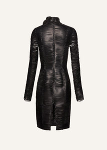 AW22 LEATHER 12 DRESS BLACK