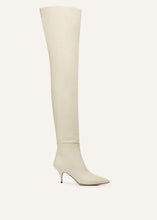 Load image into Gallery viewer, AW22 OVERKNEE BOOTS CREAM
