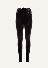 Load image into Gallery viewer, Velvet skinny leggings in black
