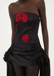 AW23 CORSET 02 BLACK EMBROIDERY
