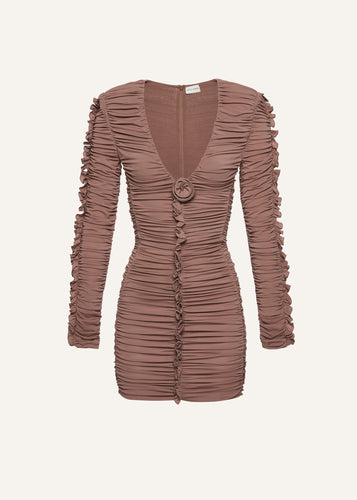 AW23 DRESS 04 BROWN