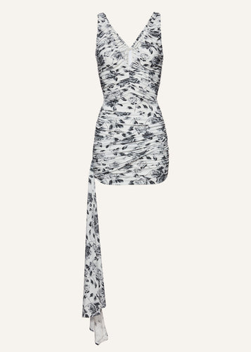 AW23 DRESS 15 WHITE BLACK