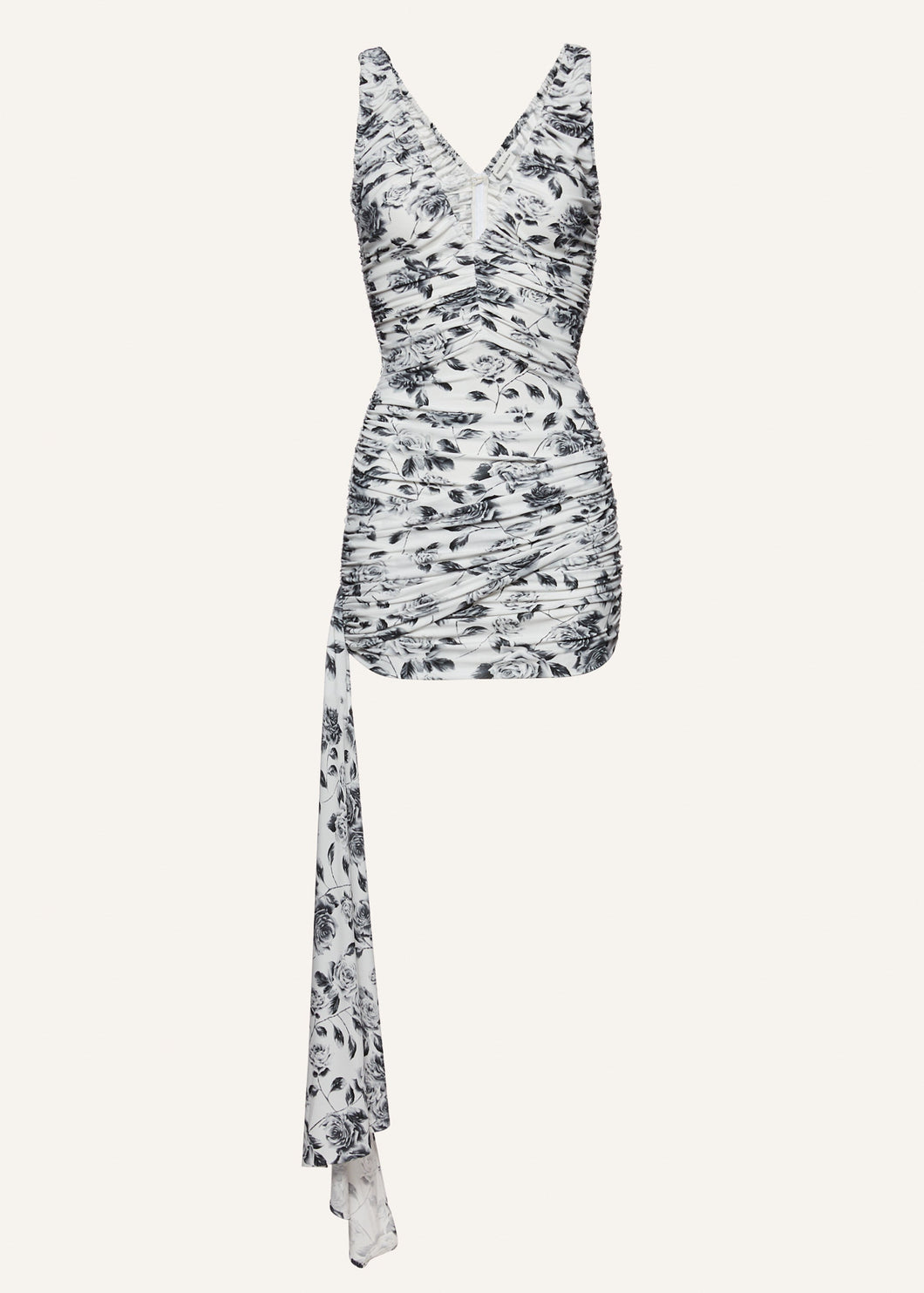 AW23 DRESS 15 WHITE BLACK
