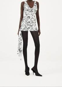 AW23 DRESS 15 WHITE BLACK