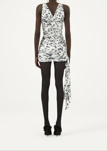AW23 DRESS 15 WHITE BLACK
