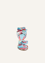 Load image into Gallery viewer, AW23 FLOWER SHOES SATIN BLUE PRINT 9
