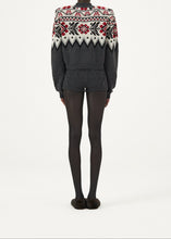 Load image into Gallery viewer, Cashmere cable knit shorts in grey
