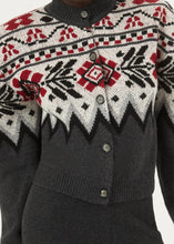 Load image into Gallery viewer, AW23 KNITWEAR 12 CARDIGAN GREY PRINT
