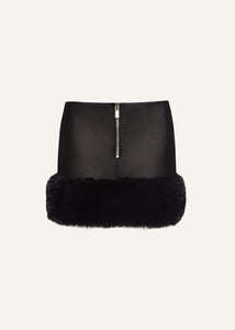AW23 LEATHER 10 SKIRT BLACK