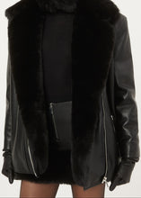 Load image into Gallery viewer, AW23 LEATHER 10 SKIRT BLACK
