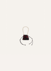 Micro pearl Magda bag in floral embroidery