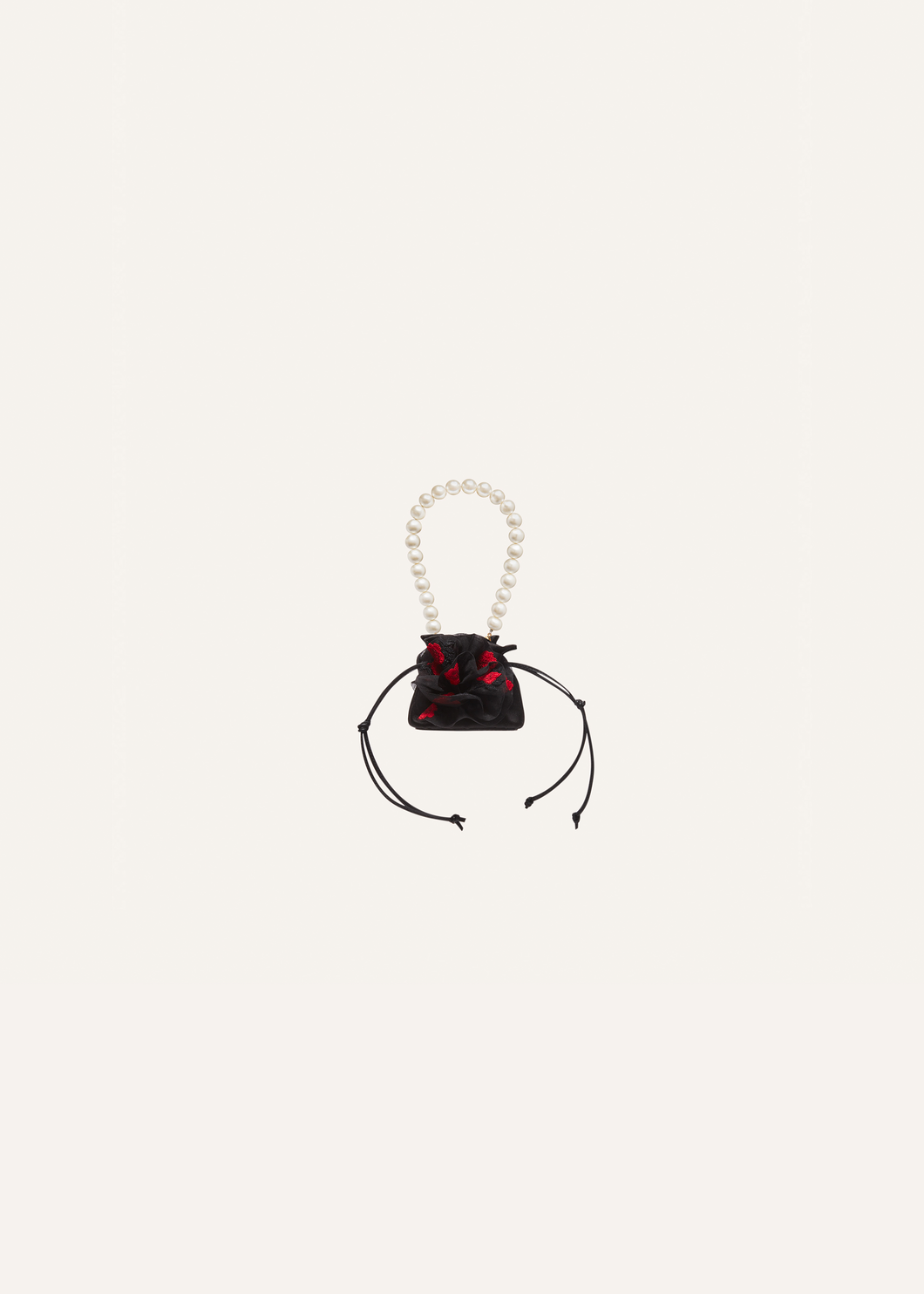 Micro pearl Magda bag in floral embroidery