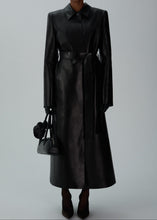 Load image into Gallery viewer, AW24 LEATHER 03 COAT BLACK
