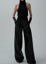 Load image into Gallery viewer, AW24 LEATHER 11 PANTS BLACK
