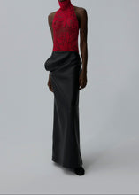 Load image into Gallery viewer, AW25 LEATHER 03 SKIRT BLACK
