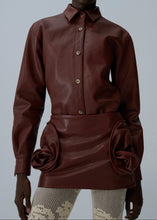 Load image into Gallery viewer, AW25 LEATHER 19 SHIRT BORDEAUX
