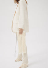 Load image into Gallery viewer, Lelia Clutch Cream Fringe Crochet
