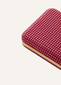 LELIA CLUTCH PINK CRYSTALS
