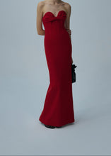 Load image into Gallery viewer, Bustier gown in red
