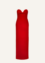 Load image into Gallery viewer, Bustier gown in red
