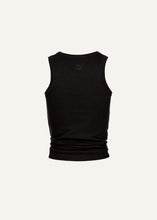 Load image into Gallery viewer, Knotted tank top in black
