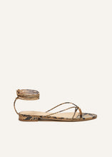 Load image into Gallery viewer, PF20 FLAT SANDALS ROCCIA SNAKE
