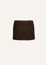 Load image into Gallery viewer, PF22 DENIM 03 SKIRT BROWN
