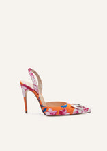 Load image into Gallery viewer, PF22 POINTED SLINGBACK FLOWER PRINT ORANGE
