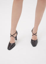 Load image into Gallery viewer, Patent mary jane pumps in dark brown
