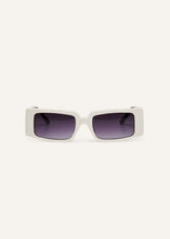 Load image into Gallery viewer, Vintage rectangle sunglasses in white
