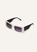 Load image into Gallery viewer, Vintage rectangle sunglasses in white
