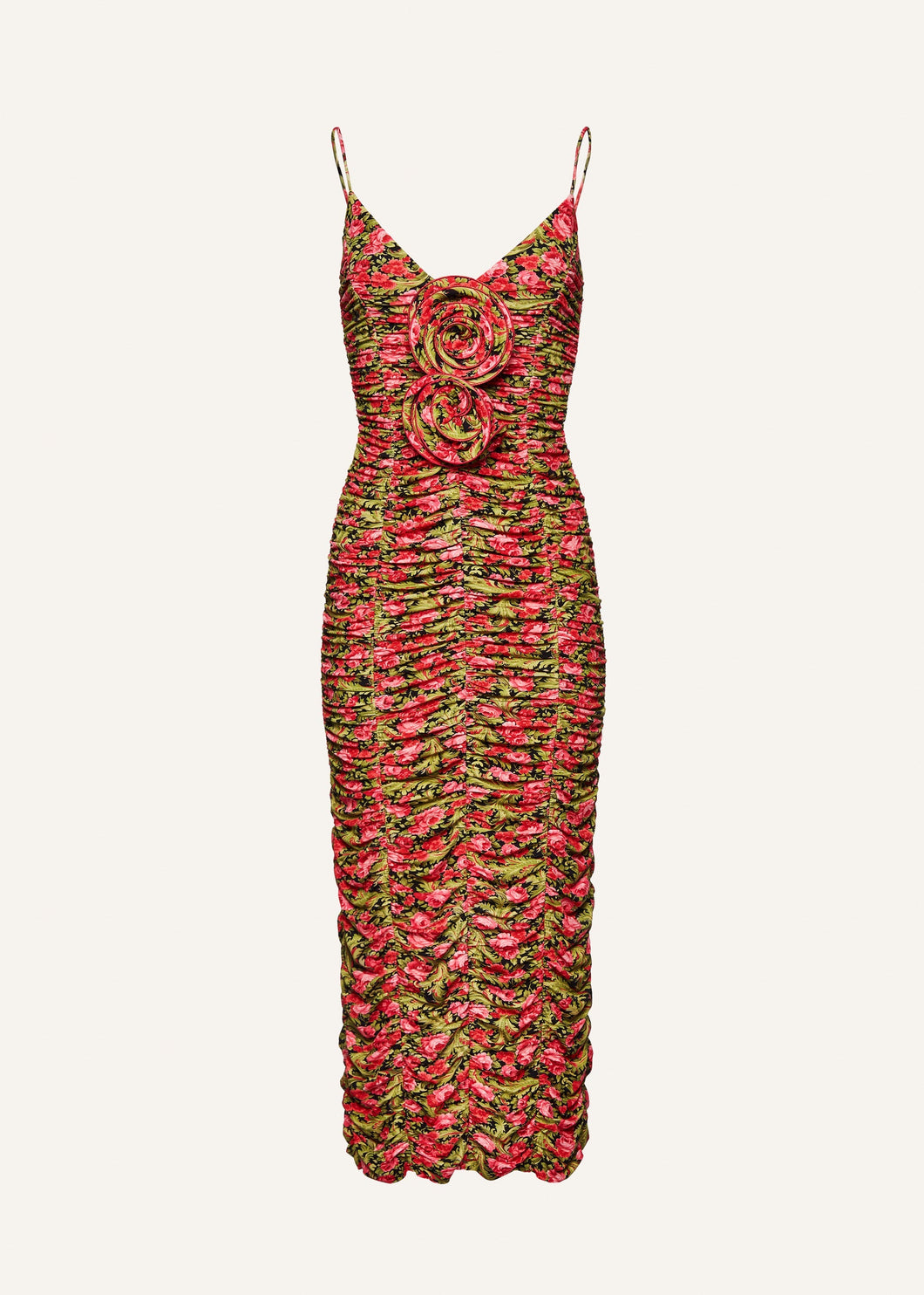 PF23 DRESS 13 GREEN PRINT